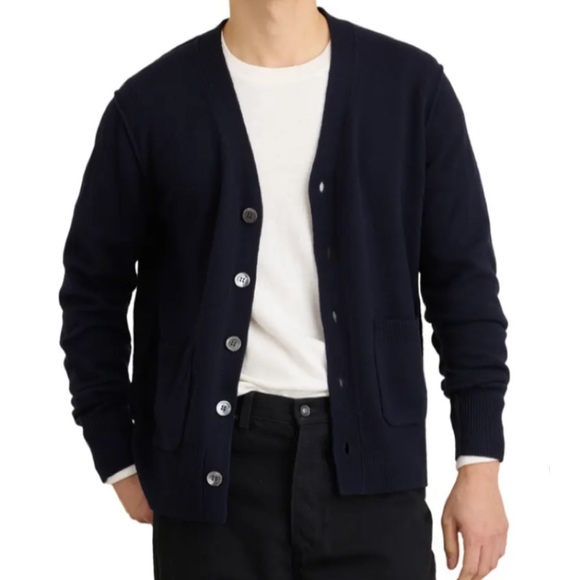 Nordstrom Other - Nordstrom Men’s Shop Navy Buttoned Cardigan